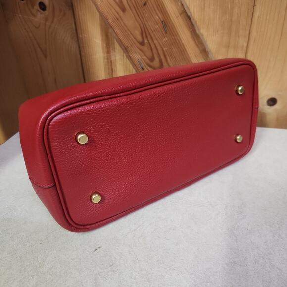 Coach Legacy Medium Pebbled Leather Carryall 28 B4/Ruby CU024 - Picture 5 of 8